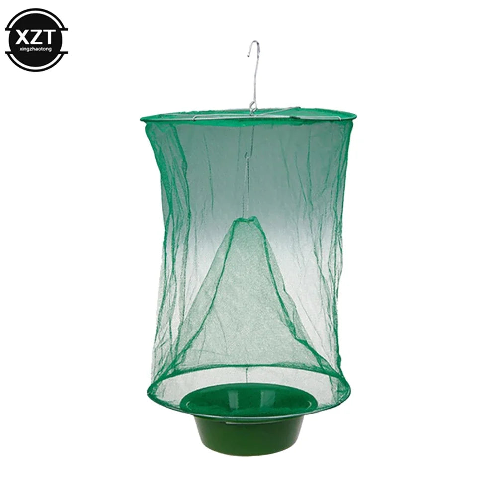 Reusable Fly Trap for Outdoor Pest Control | Hanging Fly Catcher Cage