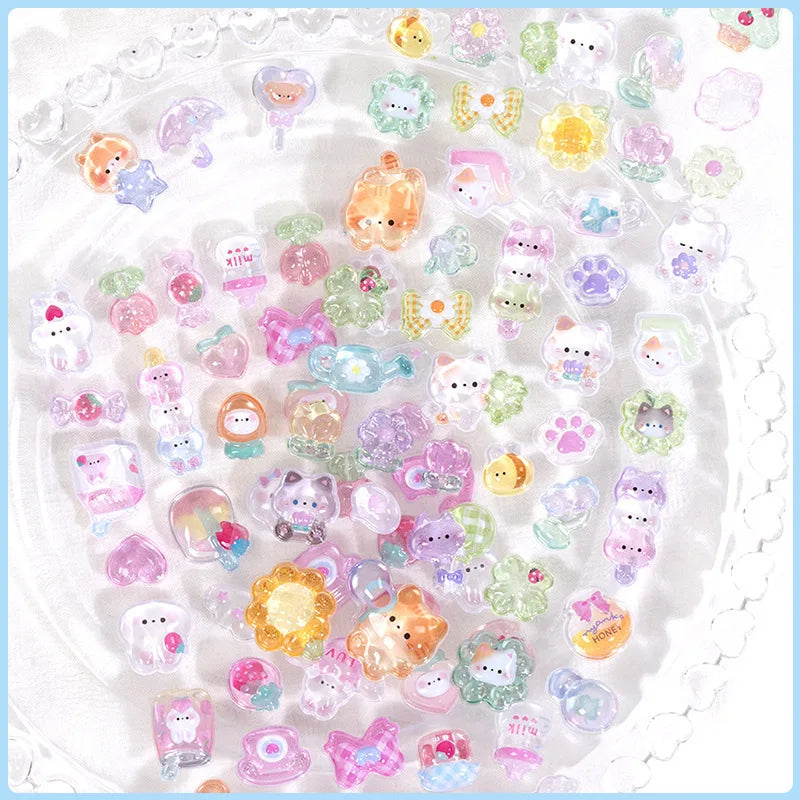 3D Food Stamping Seal Sticker | Japanese Anime Decorative Craft Stickers for Kids