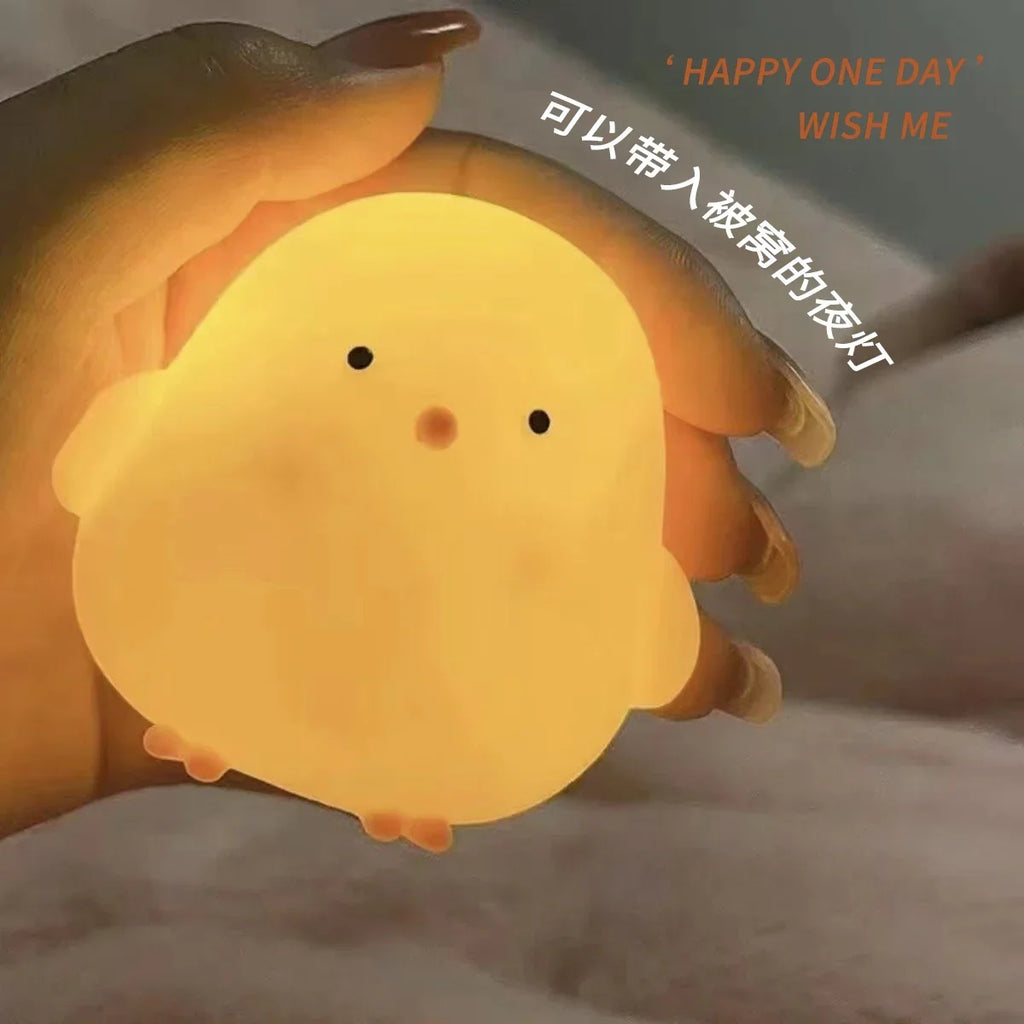 Cute Chicken Soft Night Light | Bedside Lamp for Kids Room Decor