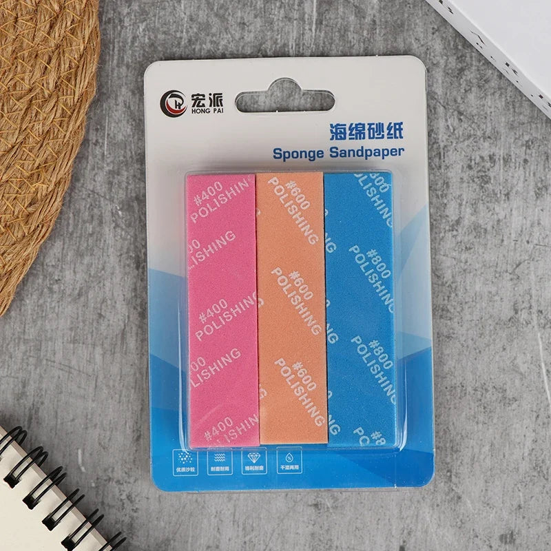 9Pcs Semi-rigid Sanding Sticks for Model Making | Plastic Model Polishing Tool Set