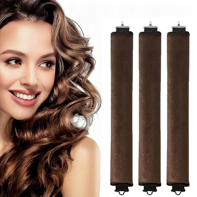 Heatless Hair Curlers Curling Rod Headband No Heat Lazy Curls with Hook Hair Rollers Sleeping Soft Flexi Rod Hair Tools ZXFAJ01