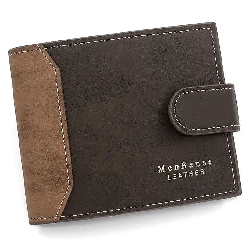 Compact RFID Wallet for Men | Slim PU Leather Card Holder
