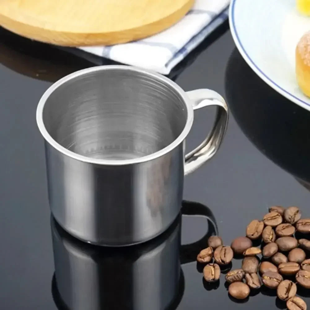 Portable Stainless Steel Camping Mug | Insulated Travel Coffee Cup 100ml