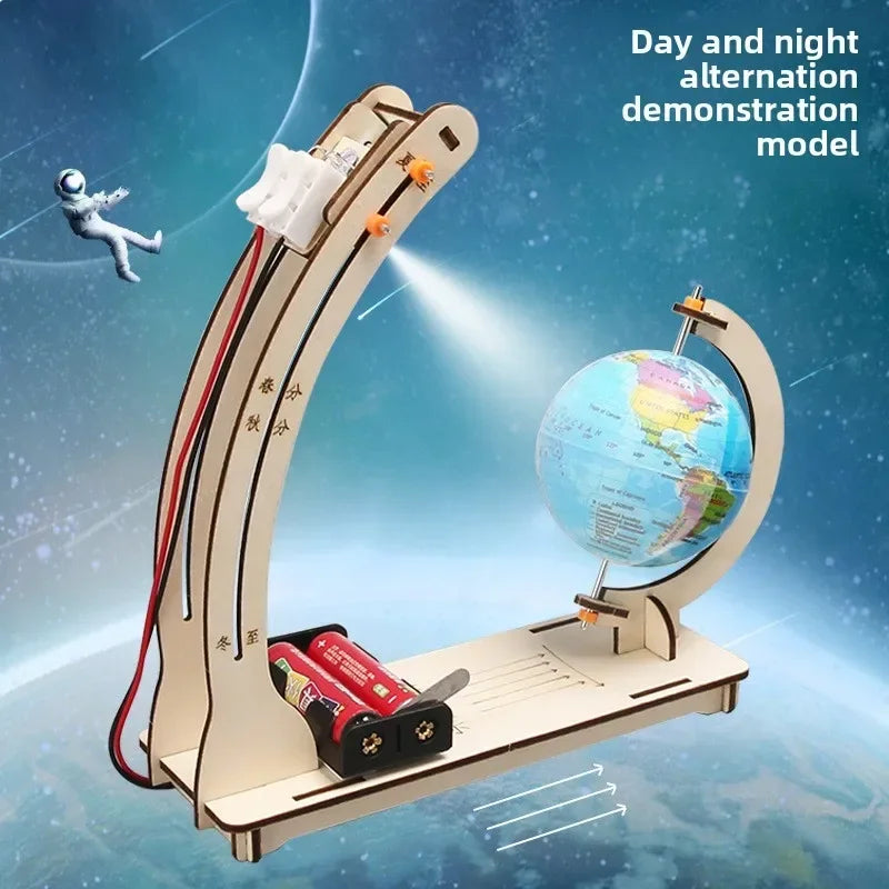 Day Night Globe STEM Kit | DIY Educational Science Toy for Kids 14+
