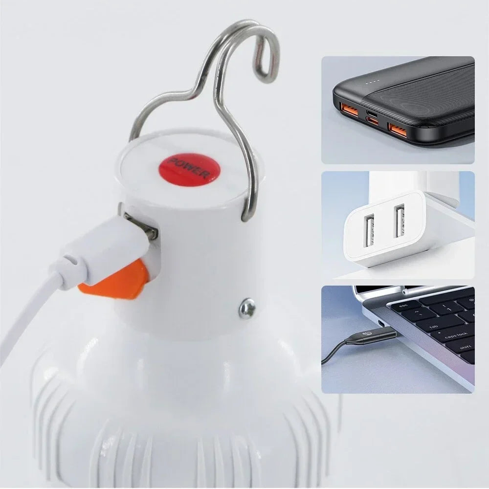 60W Rechargeable LED Camping Lantern | USB Emergency Light