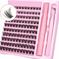 DIY Lash Extension Kit Lash Clusters With Bond Individual Lashes Kit Cluster Lashes Wispy D Curling False Eyelash Clusters