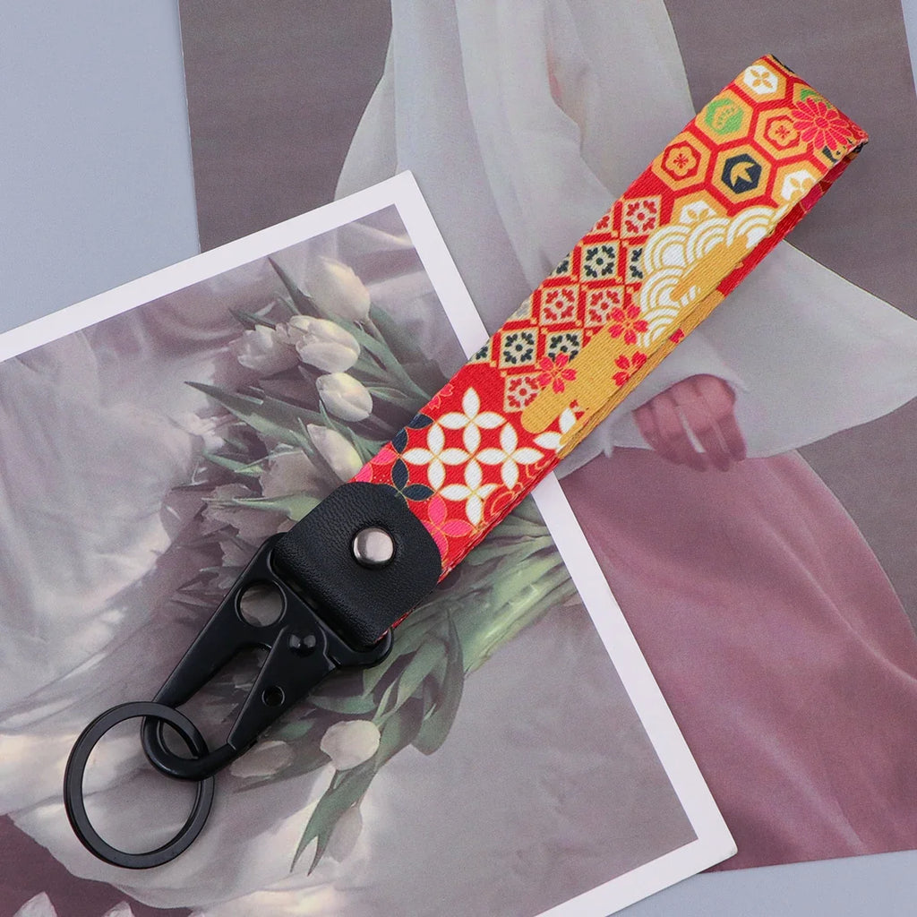 Datura Flower Keychain | Artistic Car Key Ring for Men and Women