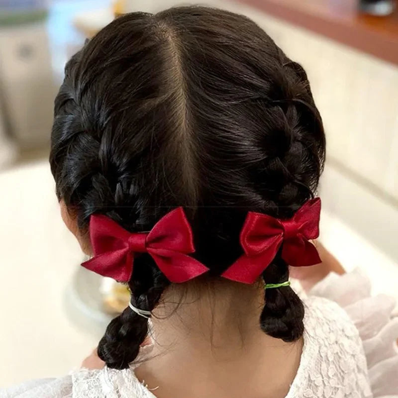 2Pcs Bow for Hair for Girls Sweet Ribbon Hair Barrette Hairpins for Baby Hair XKBJ12