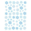 Snowflake Stickers for Winter Decor | Blue Grey White Pack of 60