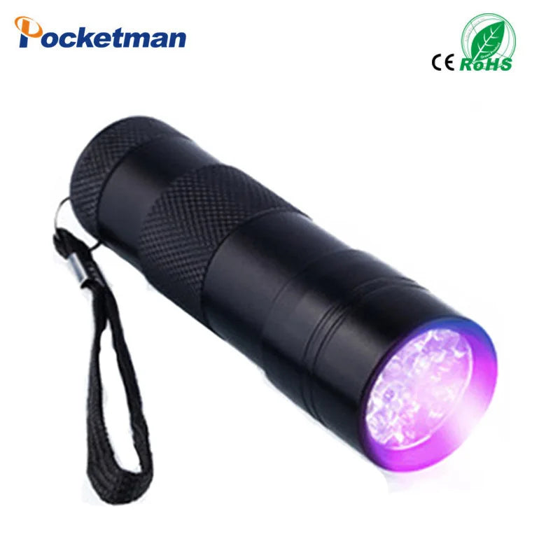 UV Flashlight 395nm Black Light Torch | Mini UV Light for Resin Curing and Pet Stain Detection