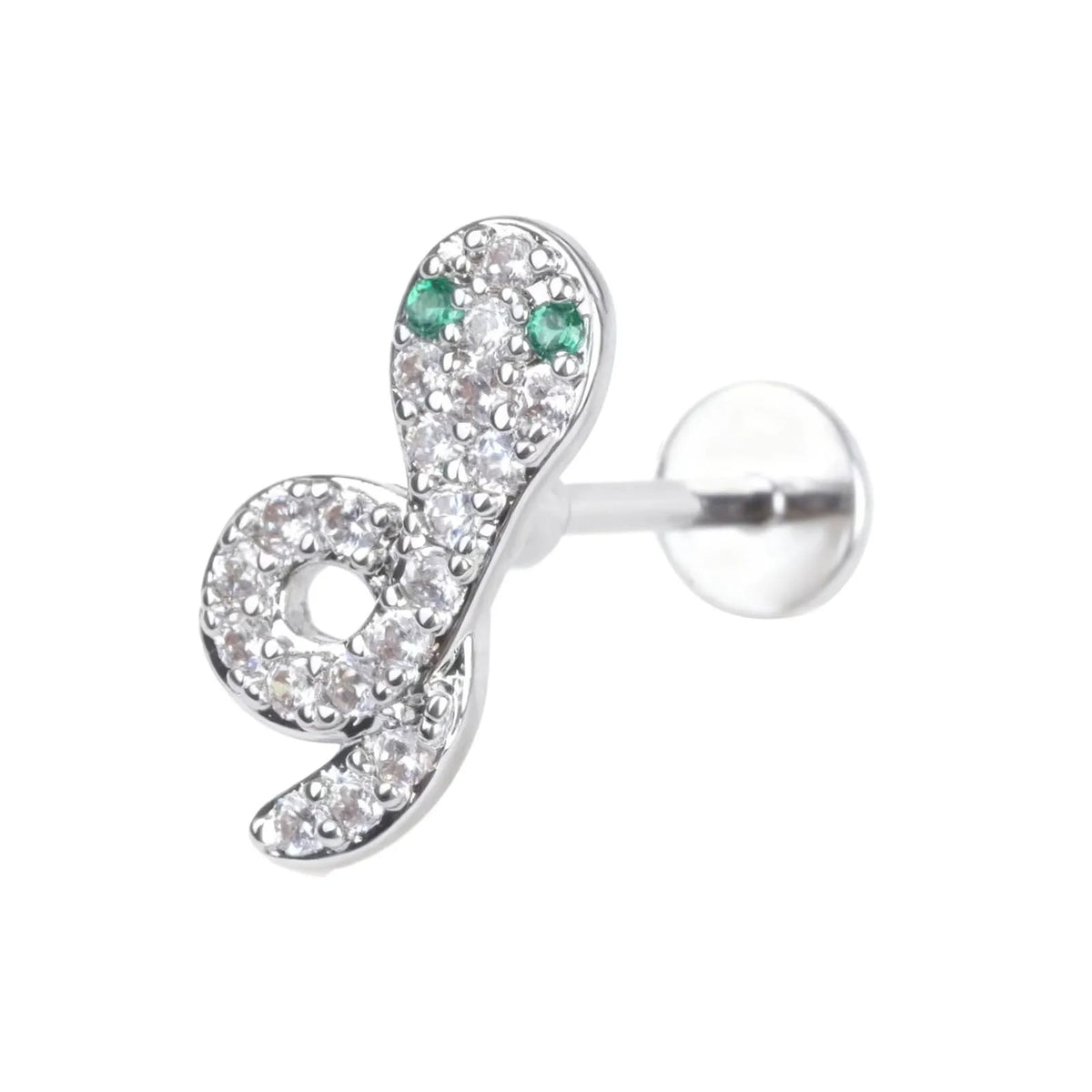Stainless Steel Ear Studs - Micro Paved Zirconia Cartilage Earrings, Delicate Minimalist Piercing Jewelry for Women