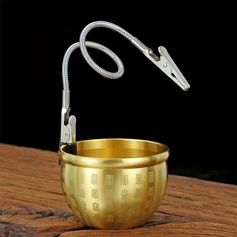 3pcs Stainless Steel Portable Vertical Mosquito Coil Holder Stand | Adjustable Dual Alligator Clips
