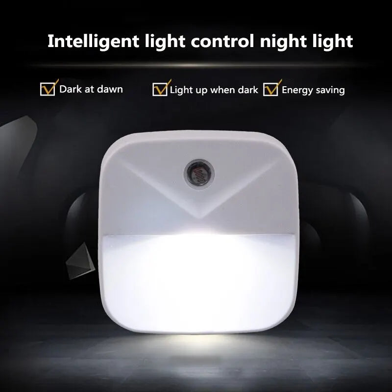 Smart Motion Sensor Night Light | EU Plug LED Wall Lamp for Home Safety
