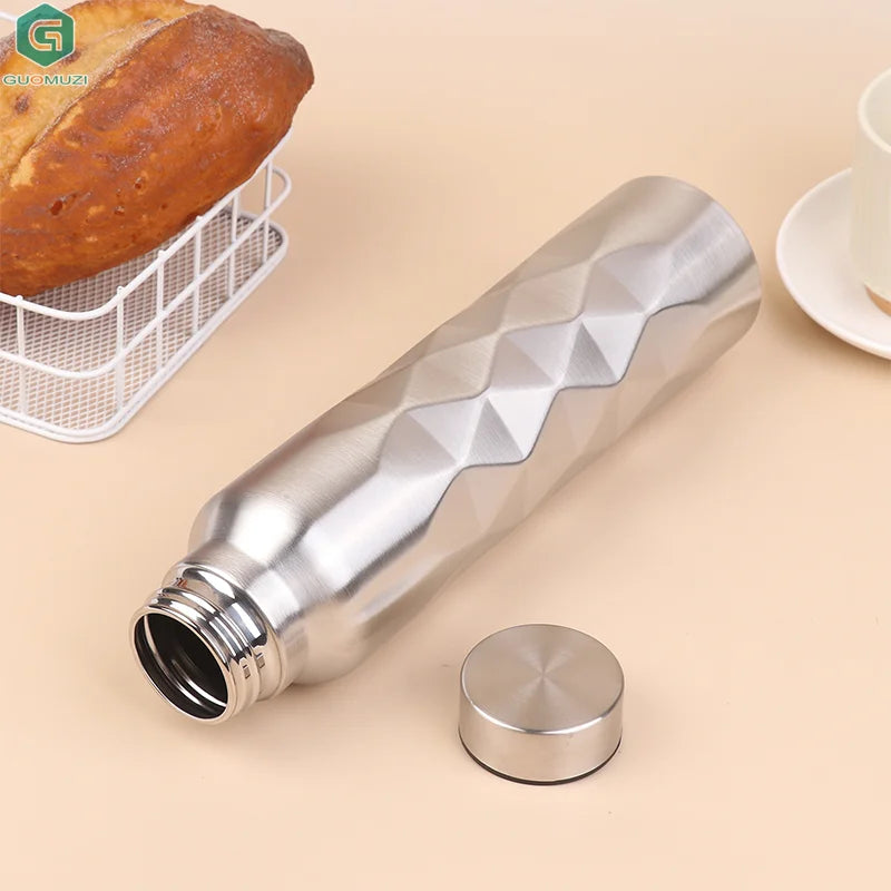 1000ml Stainless Steel Water Bottle | Leak-Proof Sport Flask for Gym, Camping & Travel
