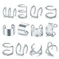 12PCS Hair Cuffs Beads for Braid Rhinestone Hair Piercing Rings Pigtails Decorations for Dreadlocks Accessories Jewelry in Hair