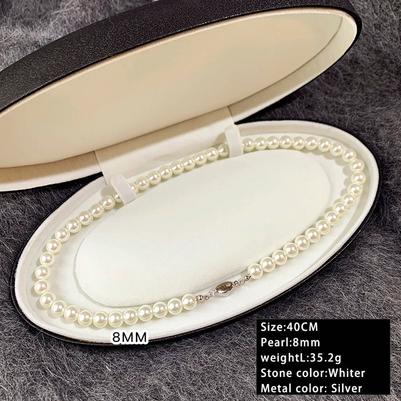 Taoya Imitation Pearl Beaded Necklace | Classic Fashion Jewelry for Women