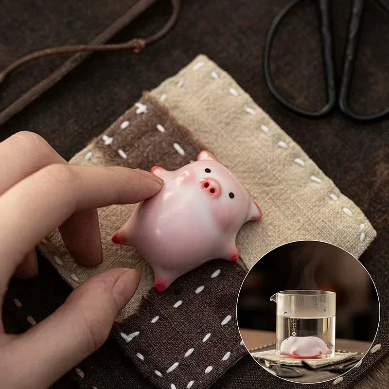 Bubbling Tea Pet Piggy Cartoon Ceramic Mug | Funny Gift