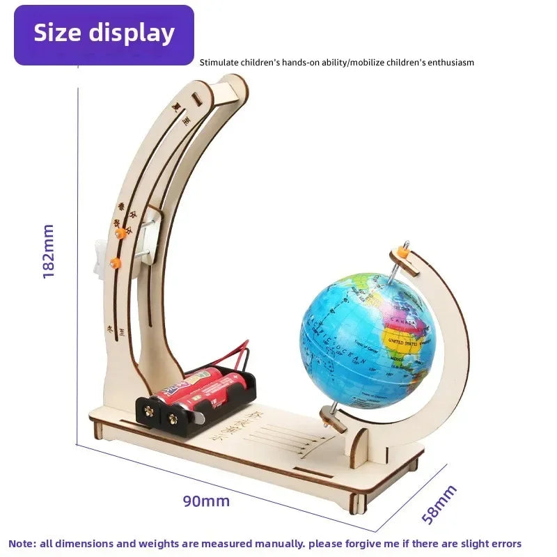 Day Night Globe STEM Kit | DIY Educational Science Toy for Kids 14+