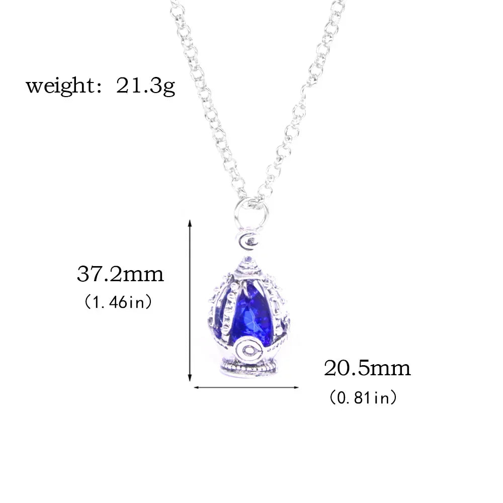 Madoka Magica Soul Gem Pendant Necklace | Anime Jewelry Set