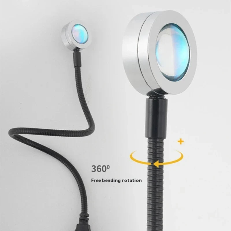 Sunset Projection Lamp | USB Atmosphere Night Light for Photography and Room Decor