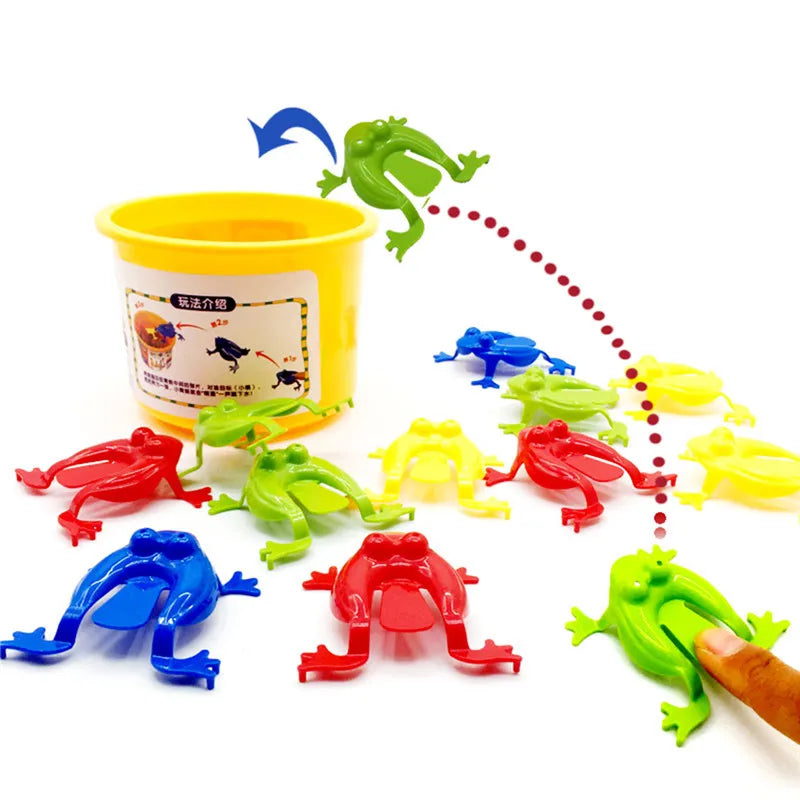 Jumping Frog Bounce Fidget Toy Set | Novelty Stress Reliever Party Favors