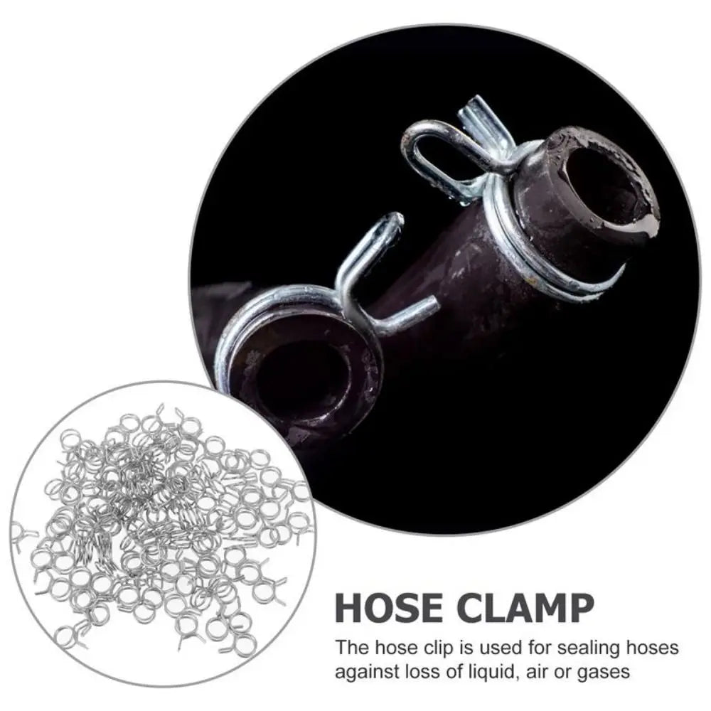 10Pcs 5mm-30mm Tube Hose Clamp Set | Stainless Steel Spring Clips Kit