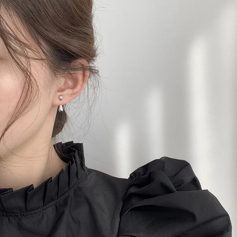 FTCY Water Drop Earrings | Irregular Geometry Claw Stud Earrings for Women