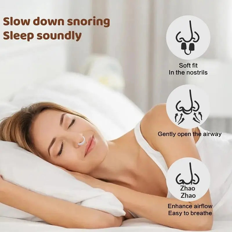 Reusable Silicone Nose Dilator Clip | Comfort Anti-Snore Sleeping Aid