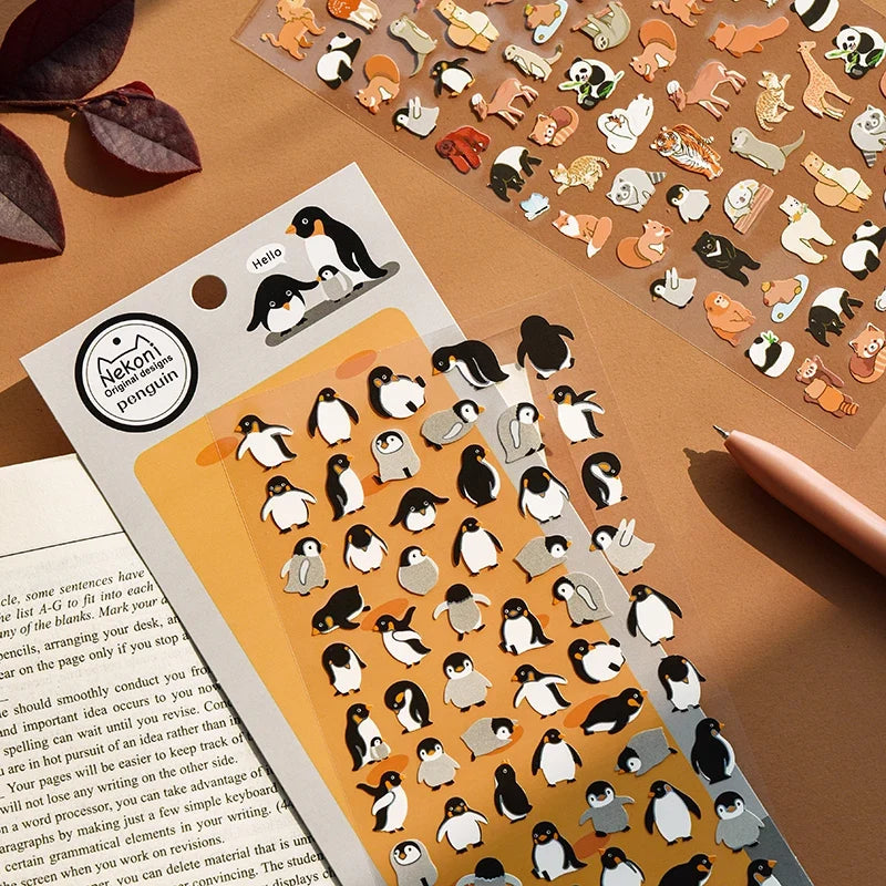 Cute Animal Sticker Pack for DIY Journaling and Scrapbooking | 50+ Pieces