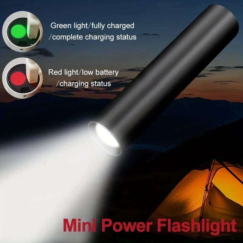 Mini LED Flashlight Q5 Zoom | 400LM Rechargeable Waterproof Torch