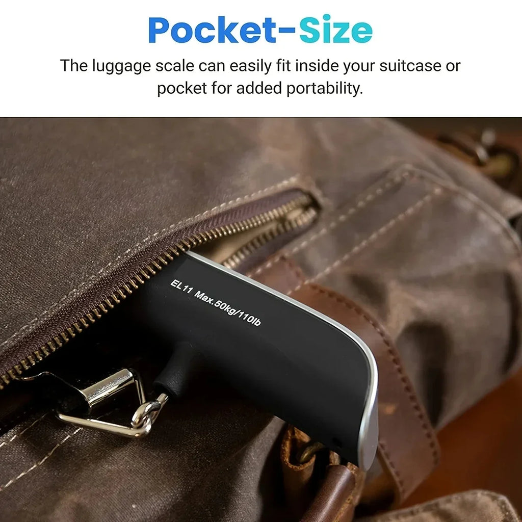 Portable Hanging Luggage Scale | Digital Travel Scale 110lb/50kg
