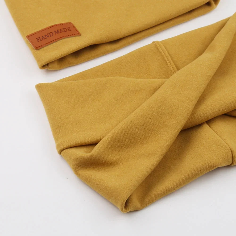 Soft Baby Turban Hat and Scarf Set | Faux Cashmere Winter Headwear for Newborns and Kids