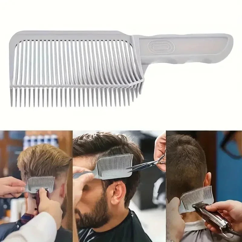 Fading Hair Cutting Combs Professional Barber Clipper Blending Flat Top Hair Cutting Comb for Men Fading Comb Salon Styling Tool