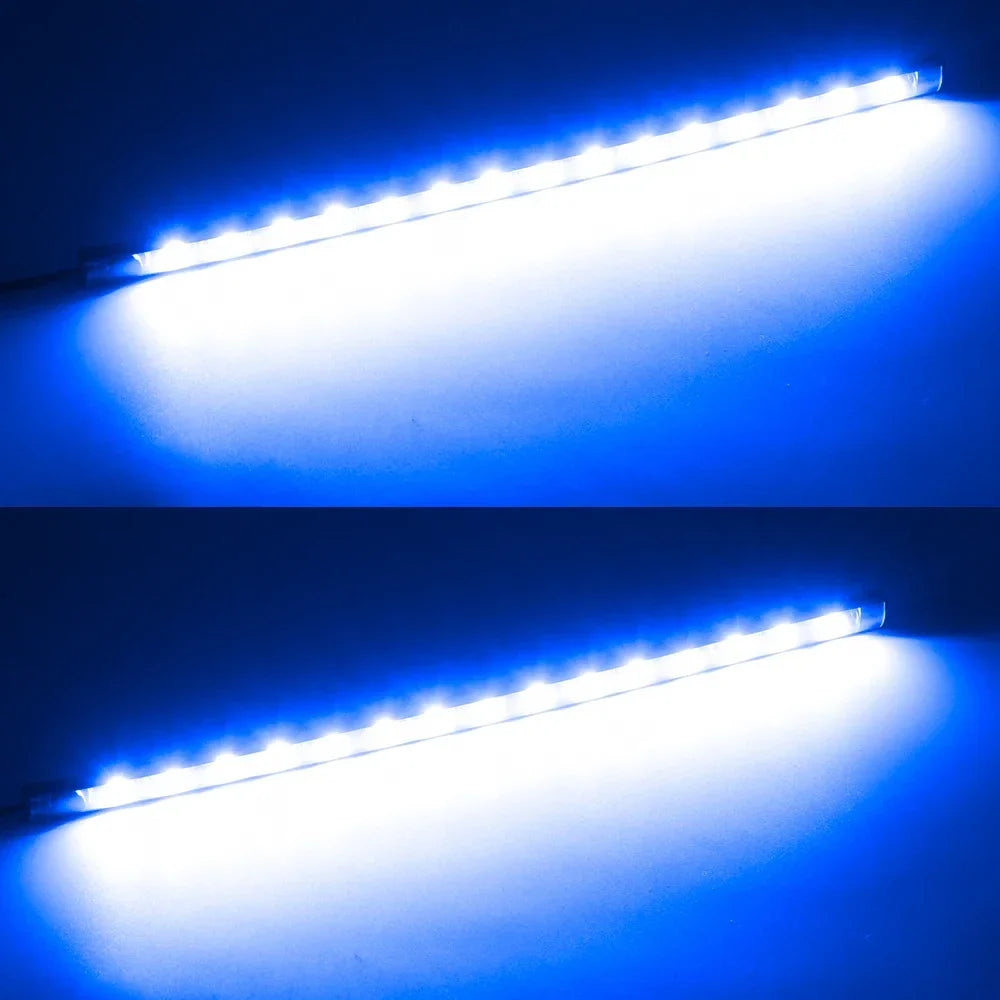 2pcs Car Ambient Lighting Strip | Waterproof 12V LED Decorative Neon Lamp for Auto Interior