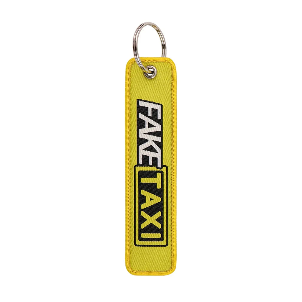 Warning Quotes Embroidery Key Fob | Motorcycle Car Keychain Gift