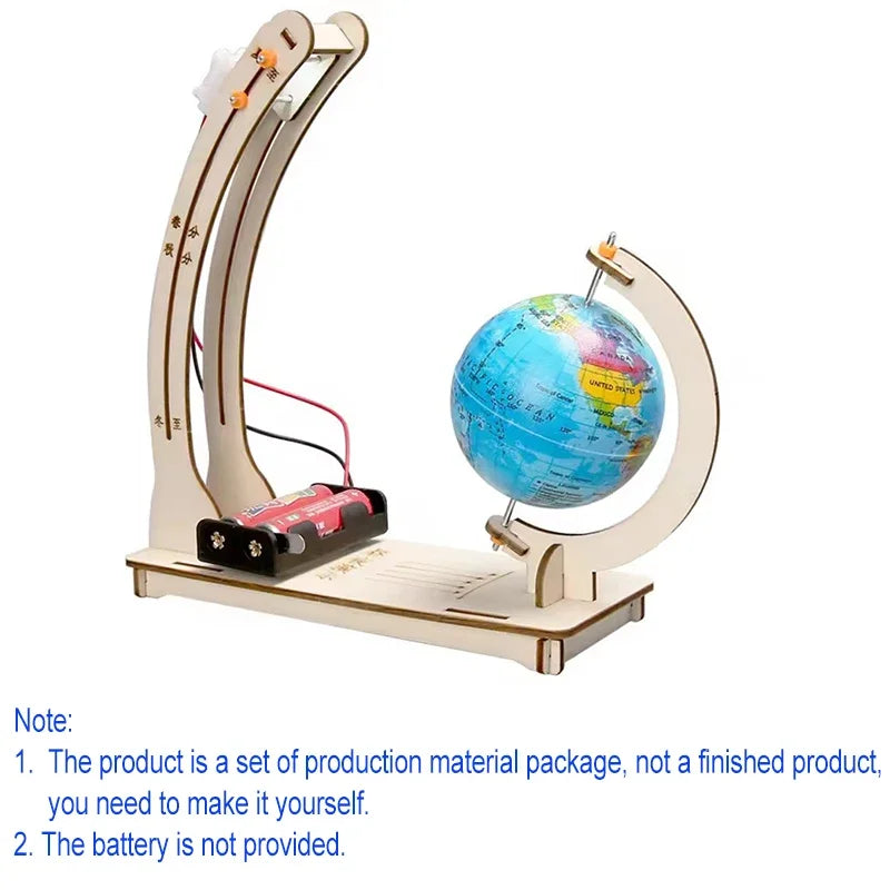 Kids Science Toy Day Night Globe | DIY Physics Learning Kit