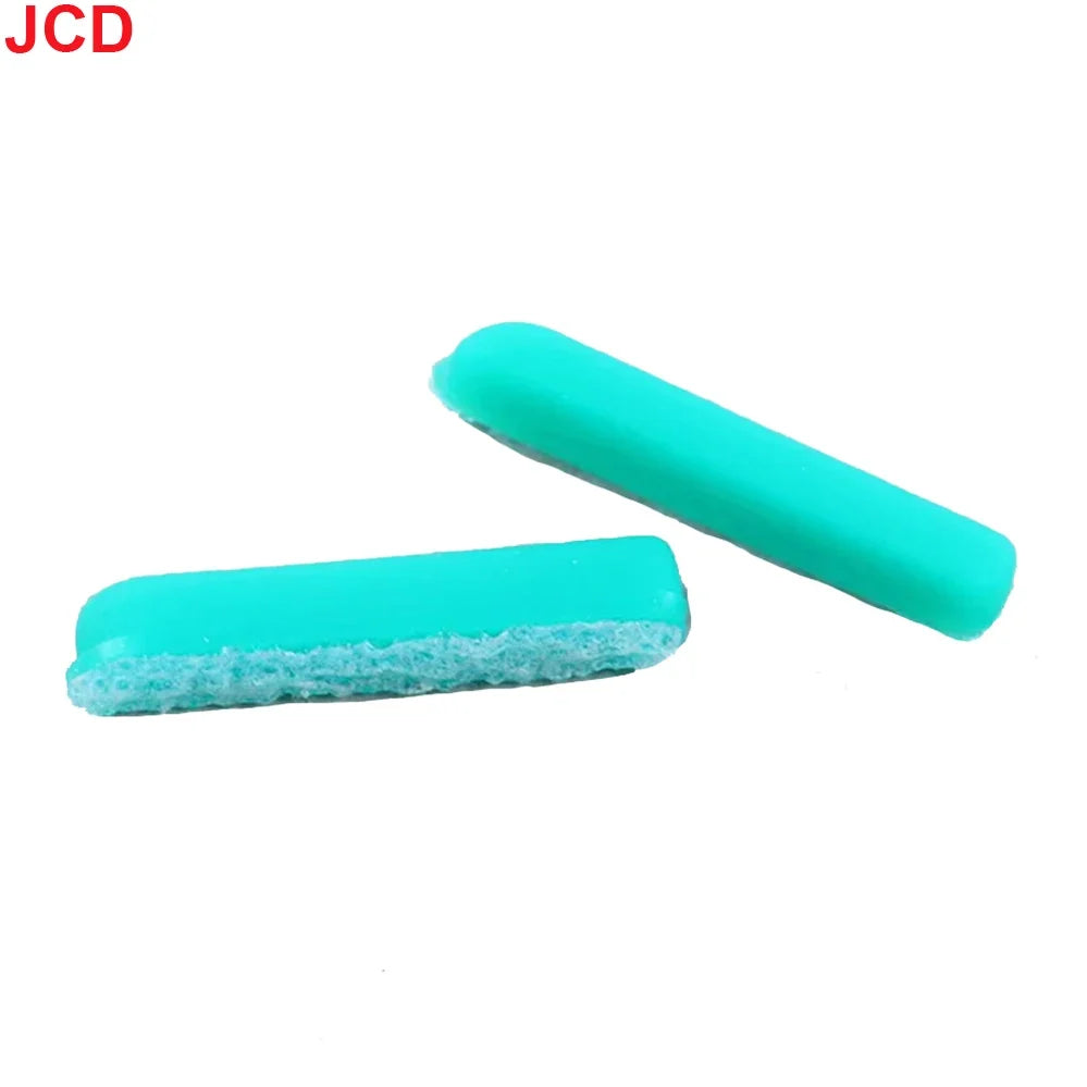 JCD 2sets Replacement Rubber Feet and Button Cover Set for 3DS Console | Repair Kit