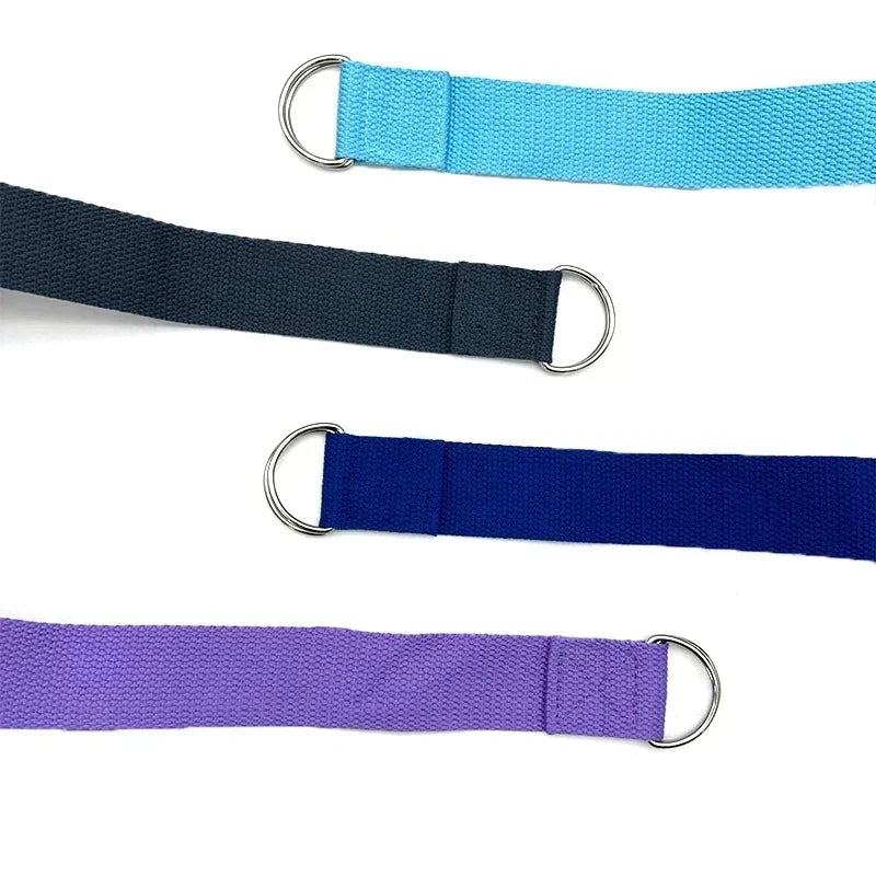 Yoga Strap with D Ring Buckle | Adjustable Stretching Belt for Flexibility