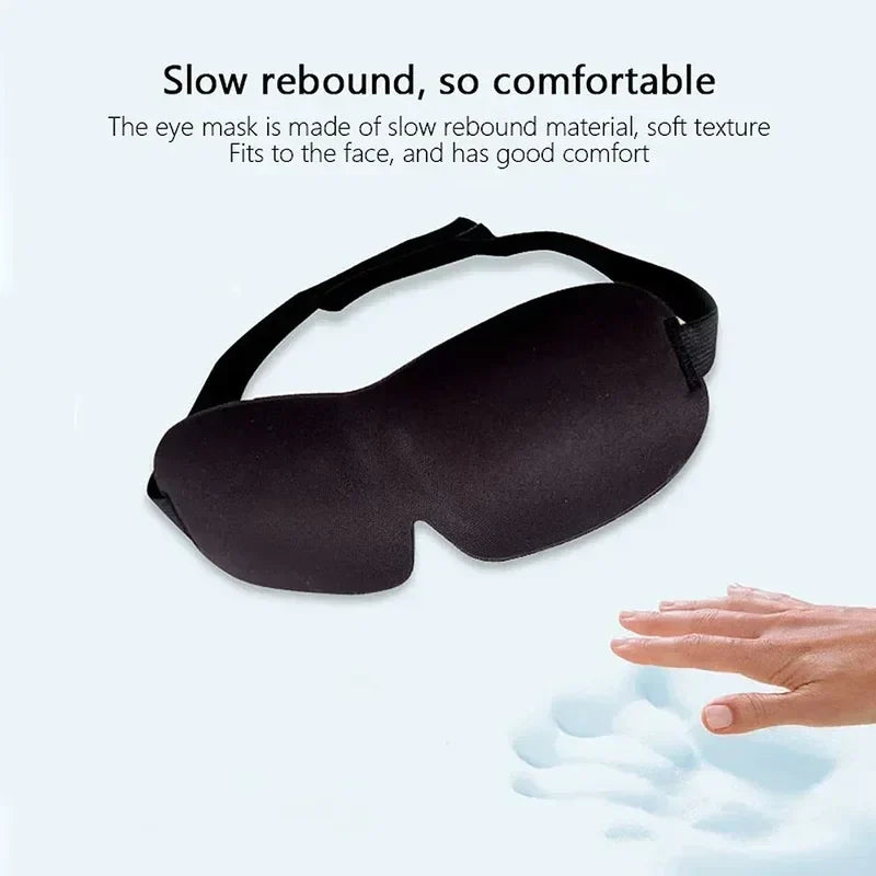 3D Contoured Sleep Mask for Men and Women | Zero Pressure Light Blocking Eye Cover