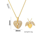 Stylish and Personalized Heart-shaped Necklace for Women High-end and eExquisite Pendant Stainless Steel Clavicle Chain Jewelry