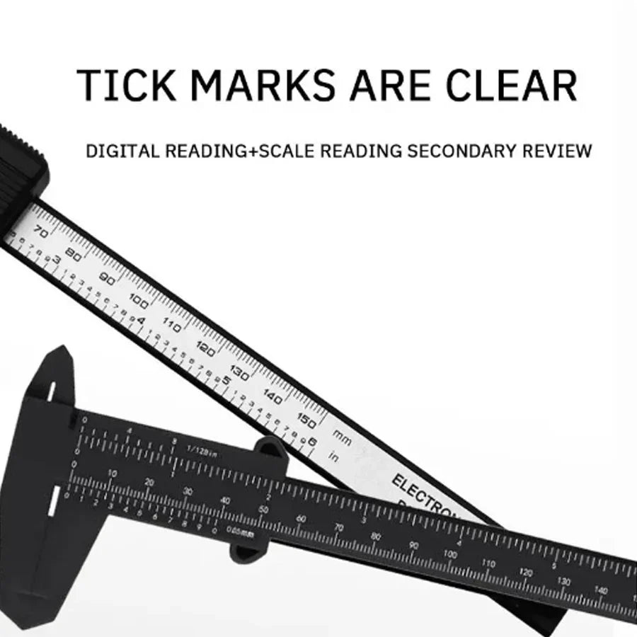 Digital Plastic Vernier Caliper | 150mm Electronic Measuring Tool