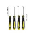 4 Pieces Long Pick & Hook Set | Gasket Puller Pick Tools for Removing Car Auto Oil Seal O-Ring Seal Tools