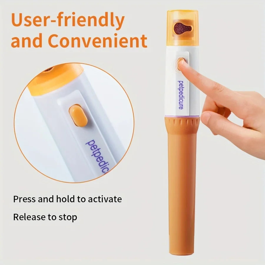 Quiet Pet Nail Grinder | Electric Dog and Cat Claw Trimmer