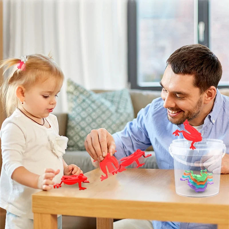 50PCS Jumping Frog Bounce Frogs | Novelty Stress Relief Toy Set for Kids and Adults
