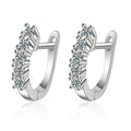 0.5ct Moissanite Stud Earrings for Women | 925 Sterling Silver Huggies