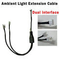 Car Ambient Light Dual Connection Extension Cable | Link Two Lights with One Controller