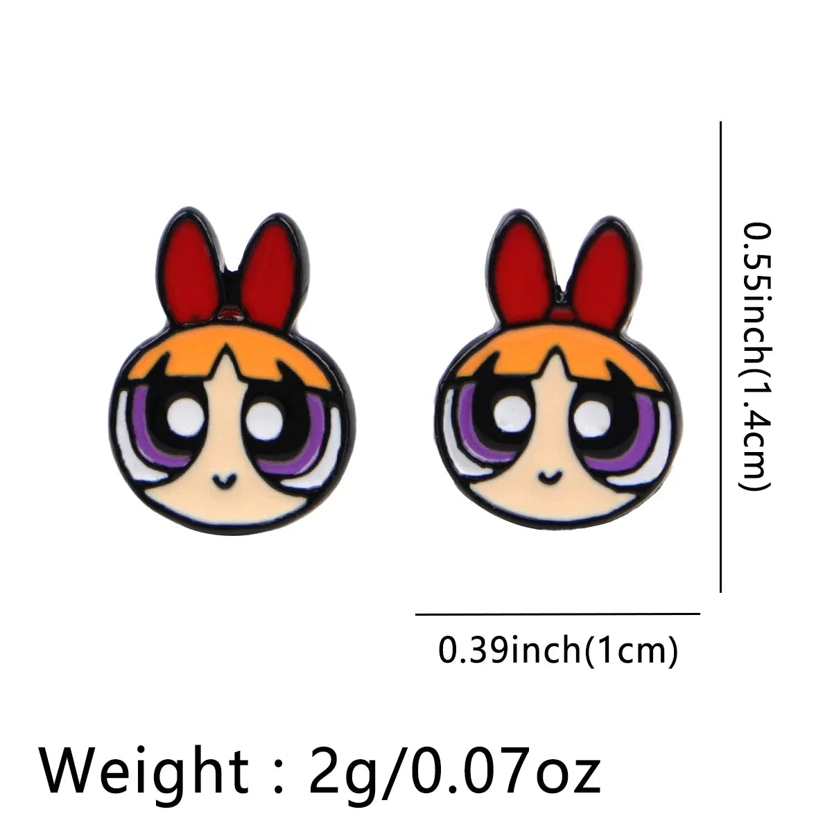 Cartoon Animal Stud Earrings | Cute Stainless Steel Pierced Jewelry for Women