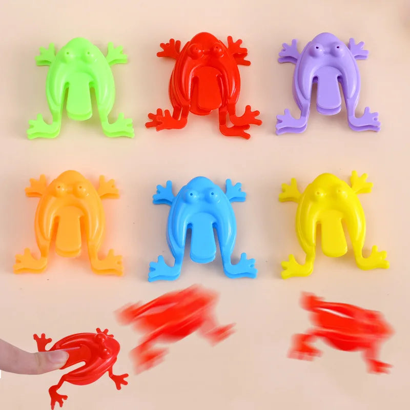 Frog Jumping Fidget Toy Set | Mixed Color Stress Relief Party Favors