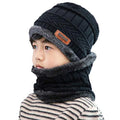 Kids Warm Knitted Hat and Scarf Set | Winter Accessories for Children