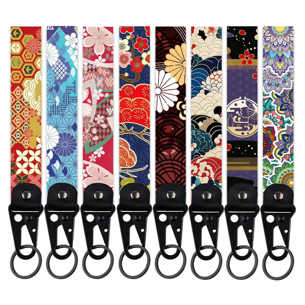 Datura Flower Keychain | Artistic Car Key Ring for Men and Women